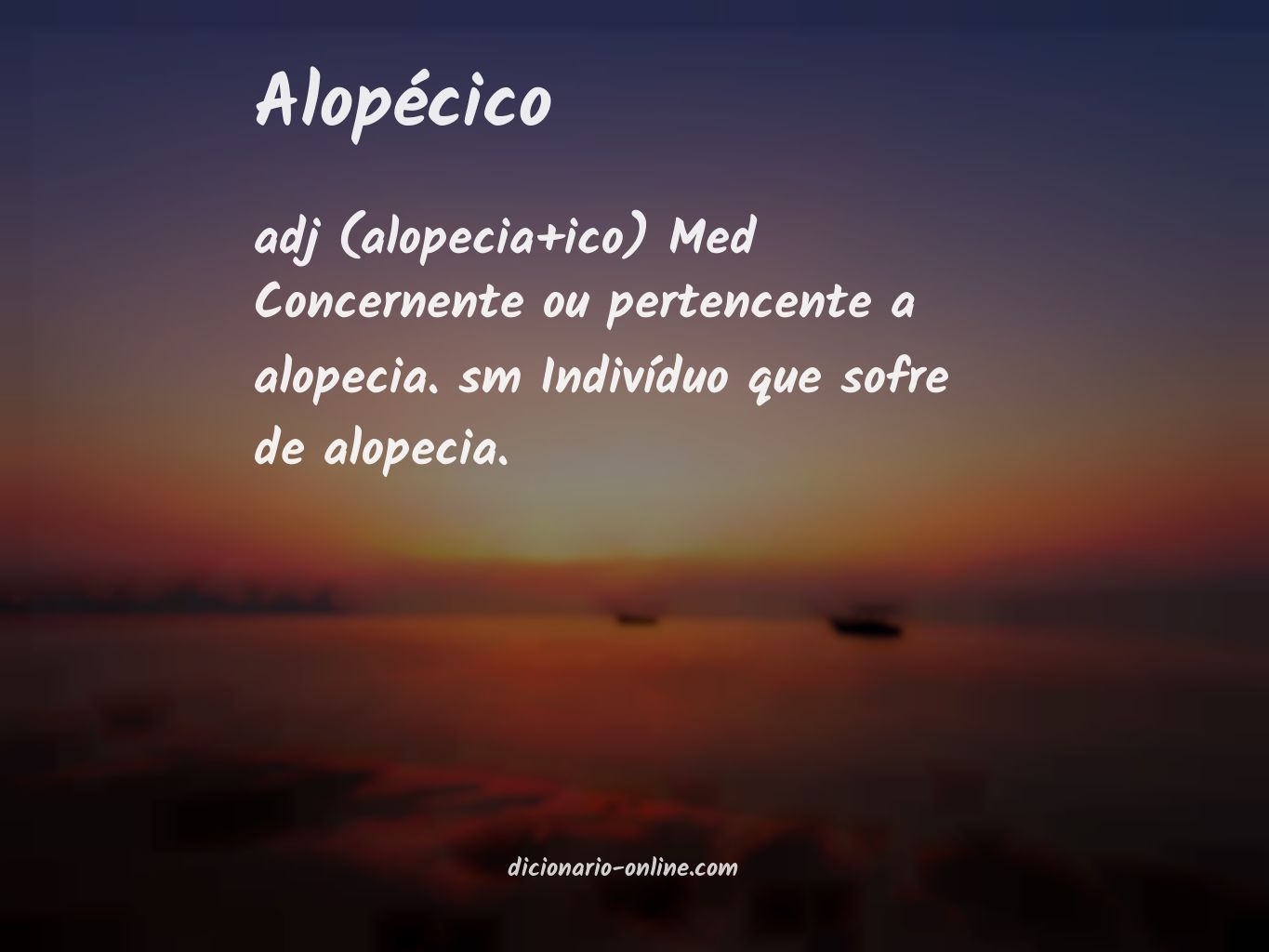 Significado de alopécico