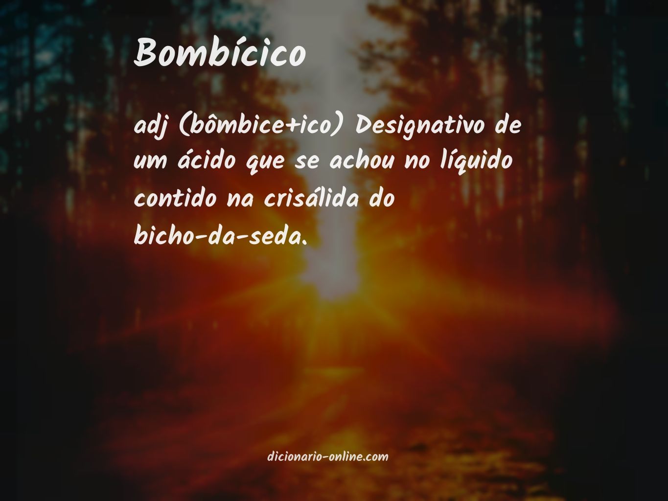 Significado de bombícico