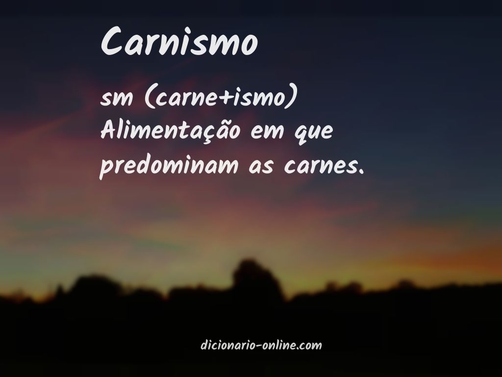 Significado de carnismo