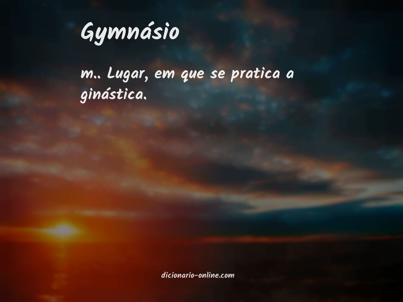 Significado de gymnásio