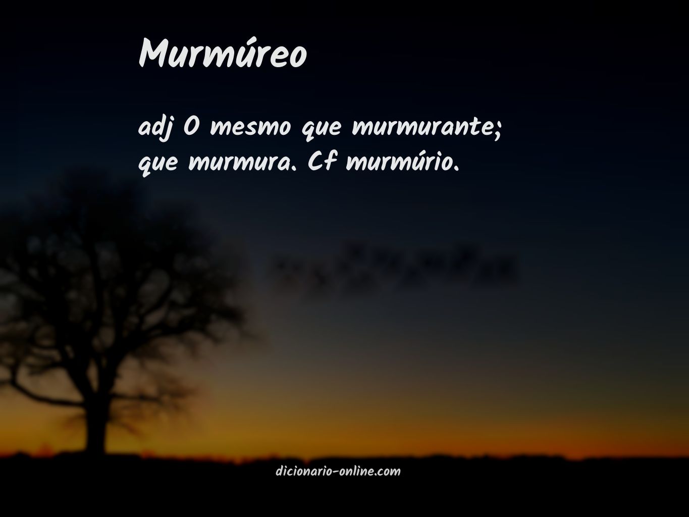 Significado de murmúreo