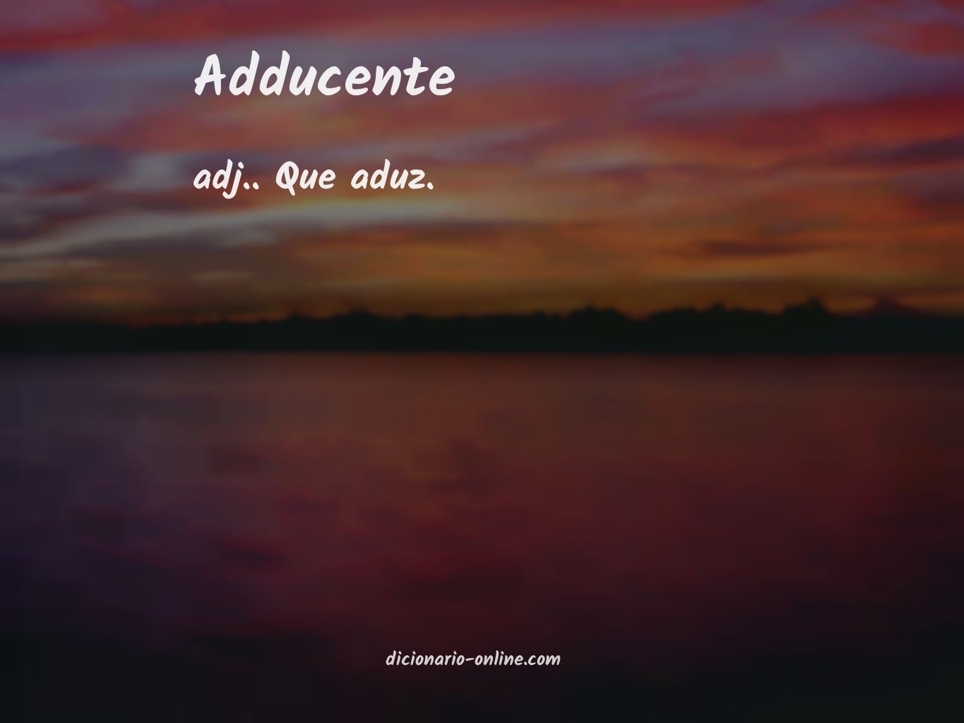 Significado de adducente