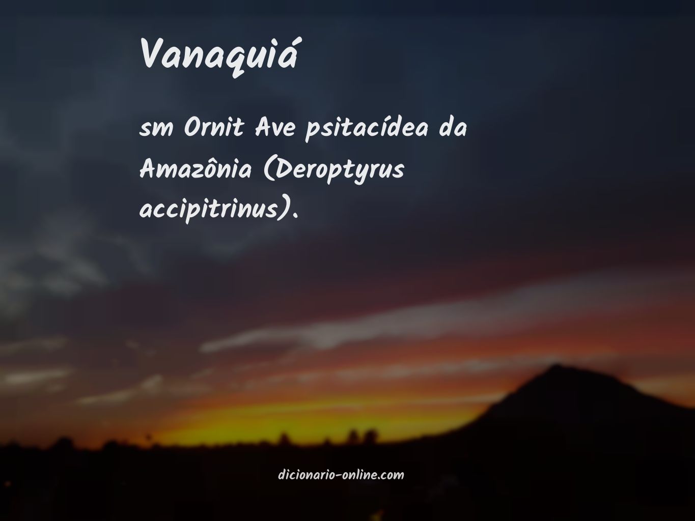 Significado de vanaquiá