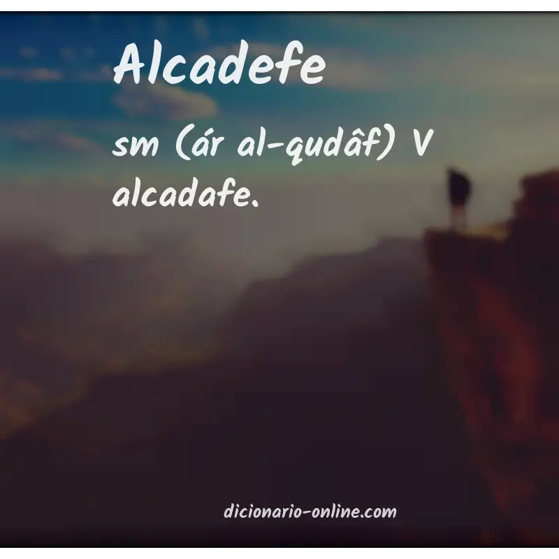 Significado de alcadefe