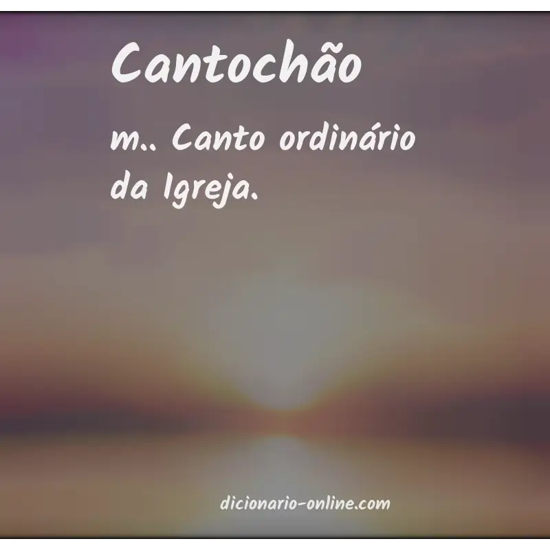 Significado de cantochão