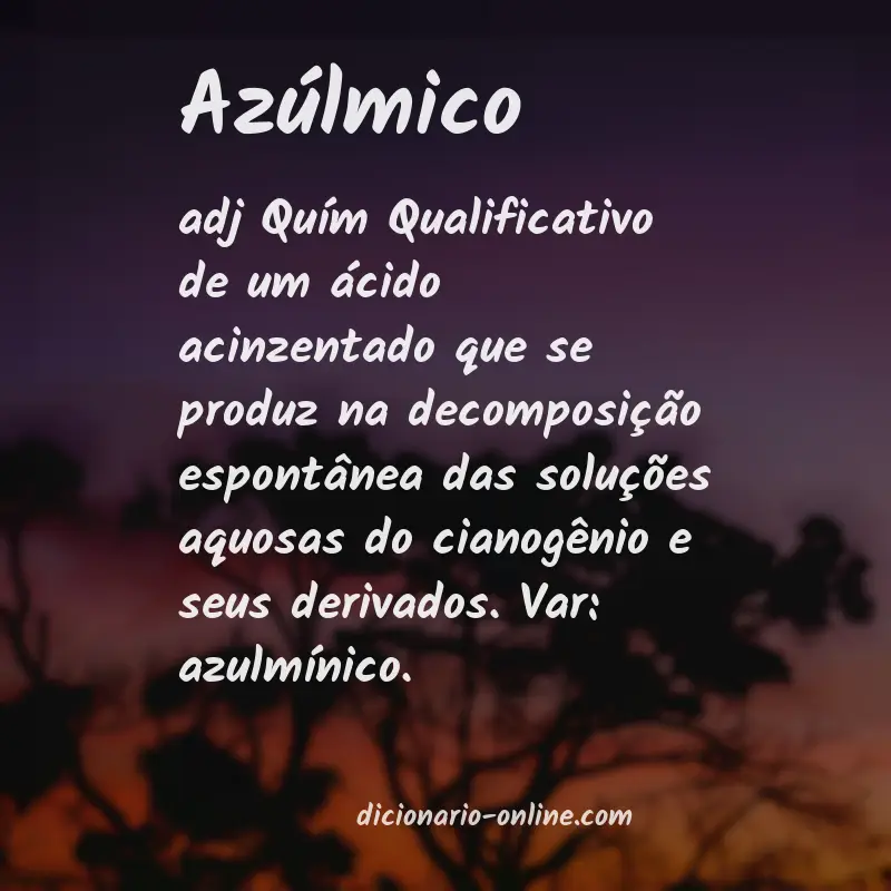 Significado de azúlmico