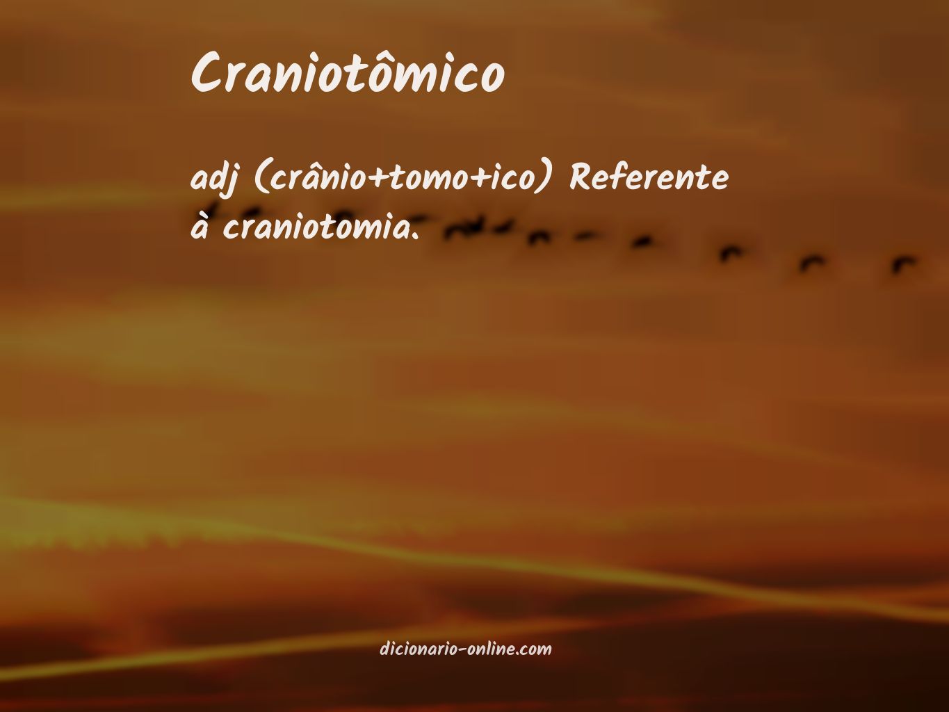 Significado de craniotômico