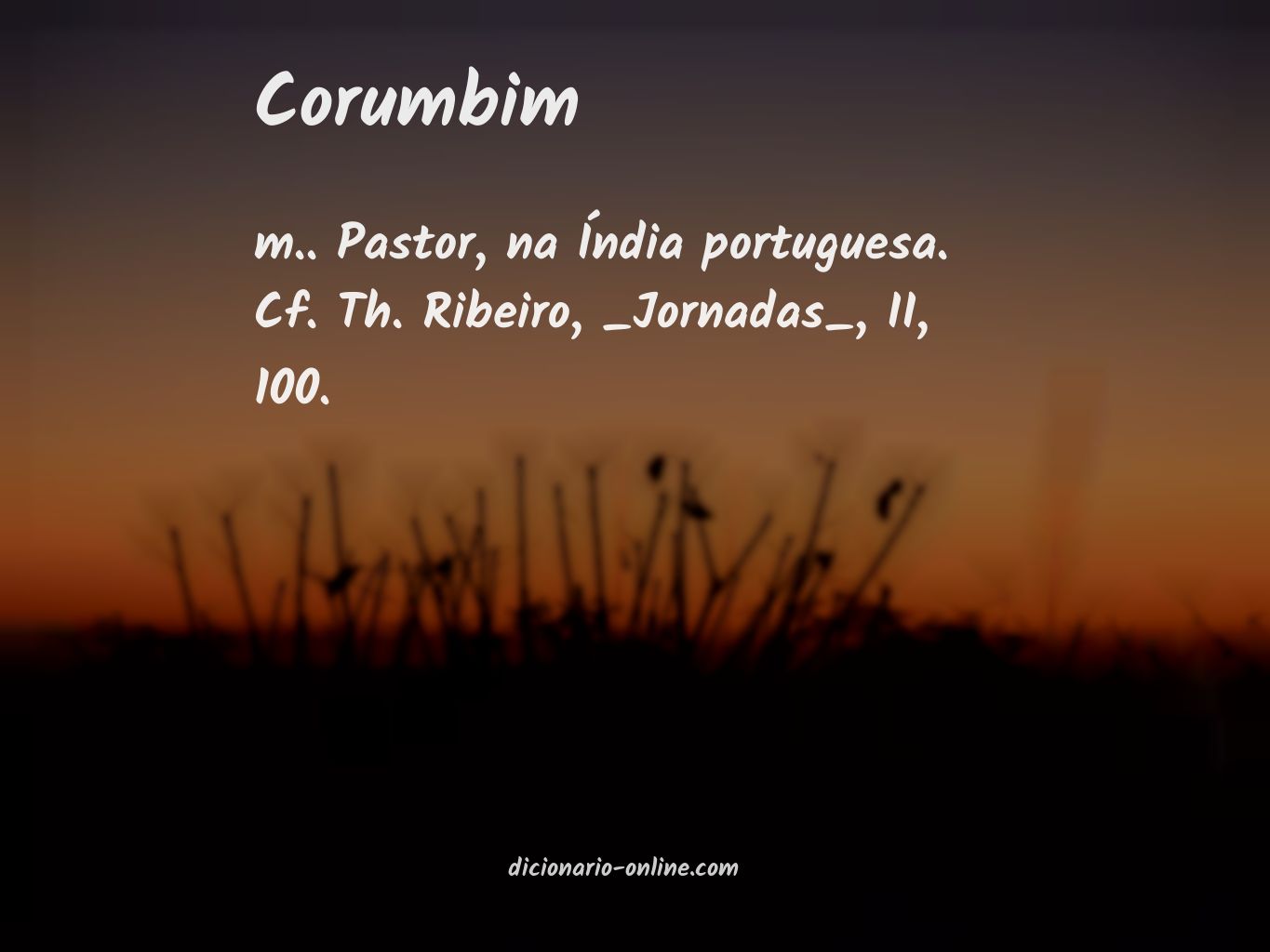 Significado de corumbim