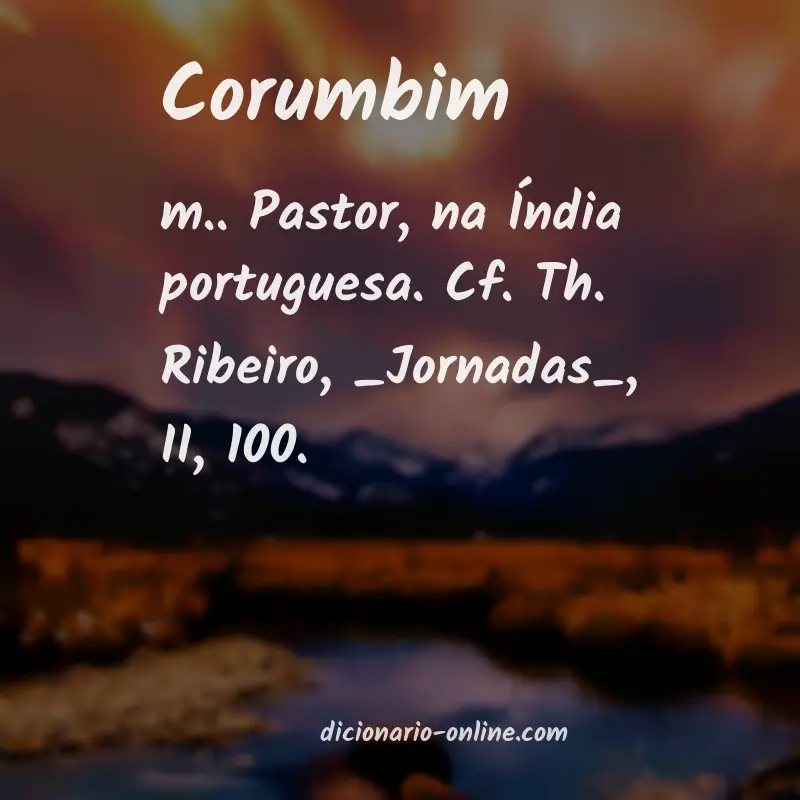 Significado de corumbim