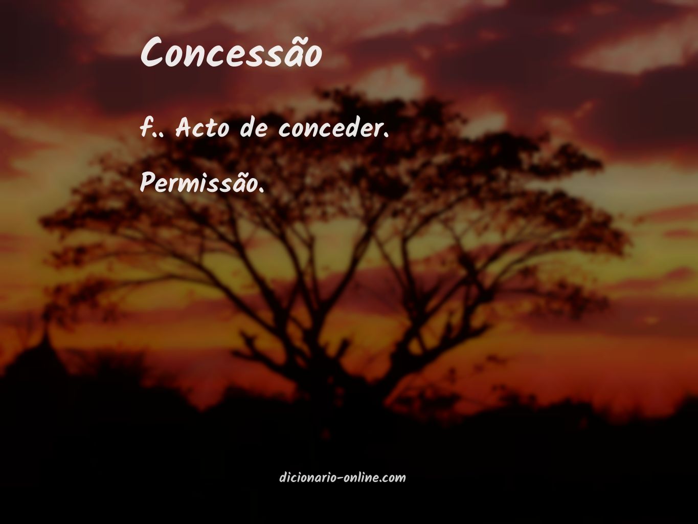 Significado de concessão