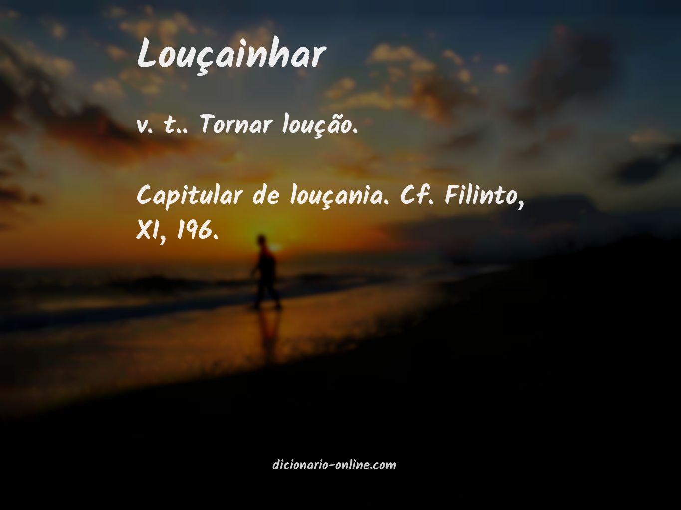 Significado de louçainhar