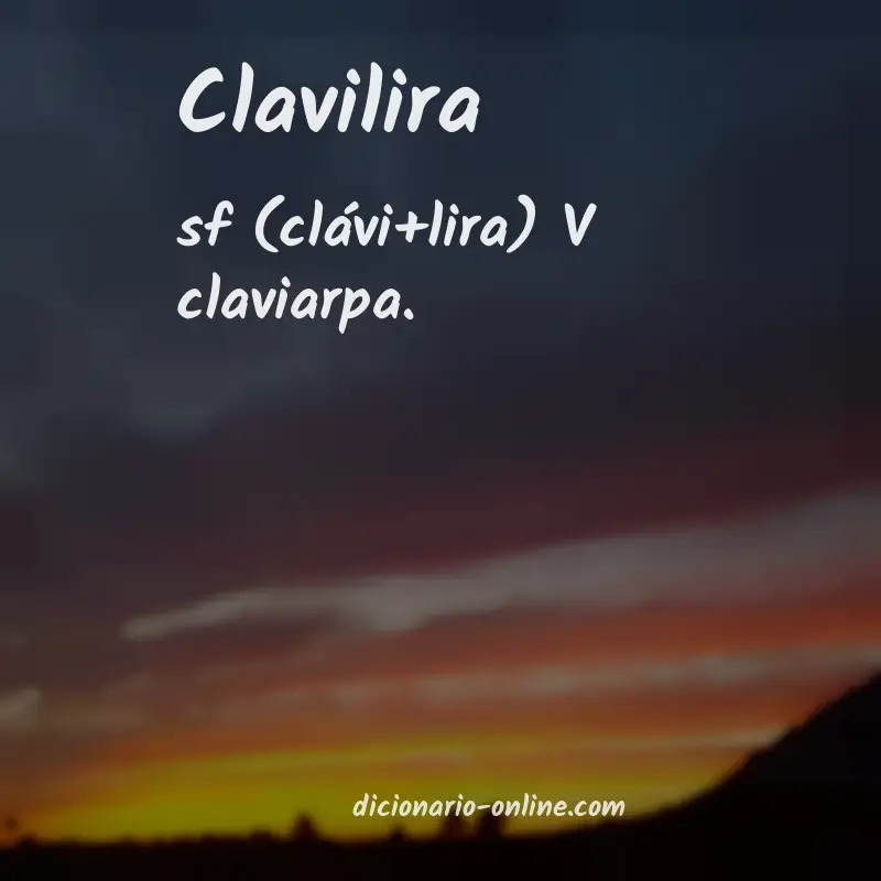 Significado de clavilira