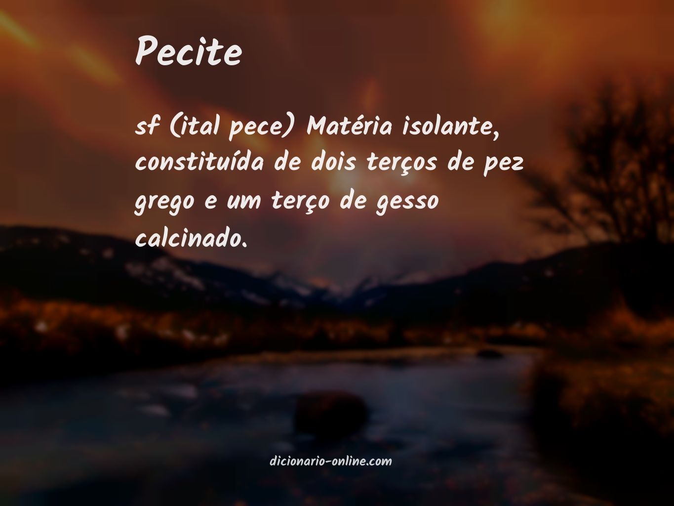 Significado de pecite