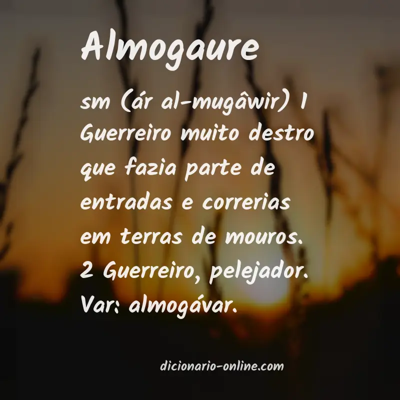 Significado de almogaure