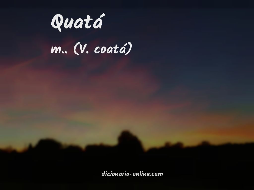 Significado de quatá