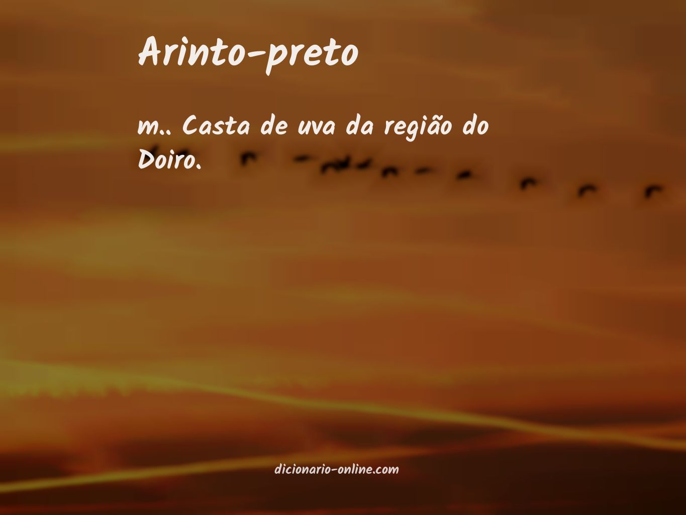 Significado de arinto-preto