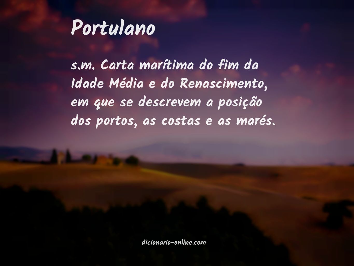 Significado de portulano