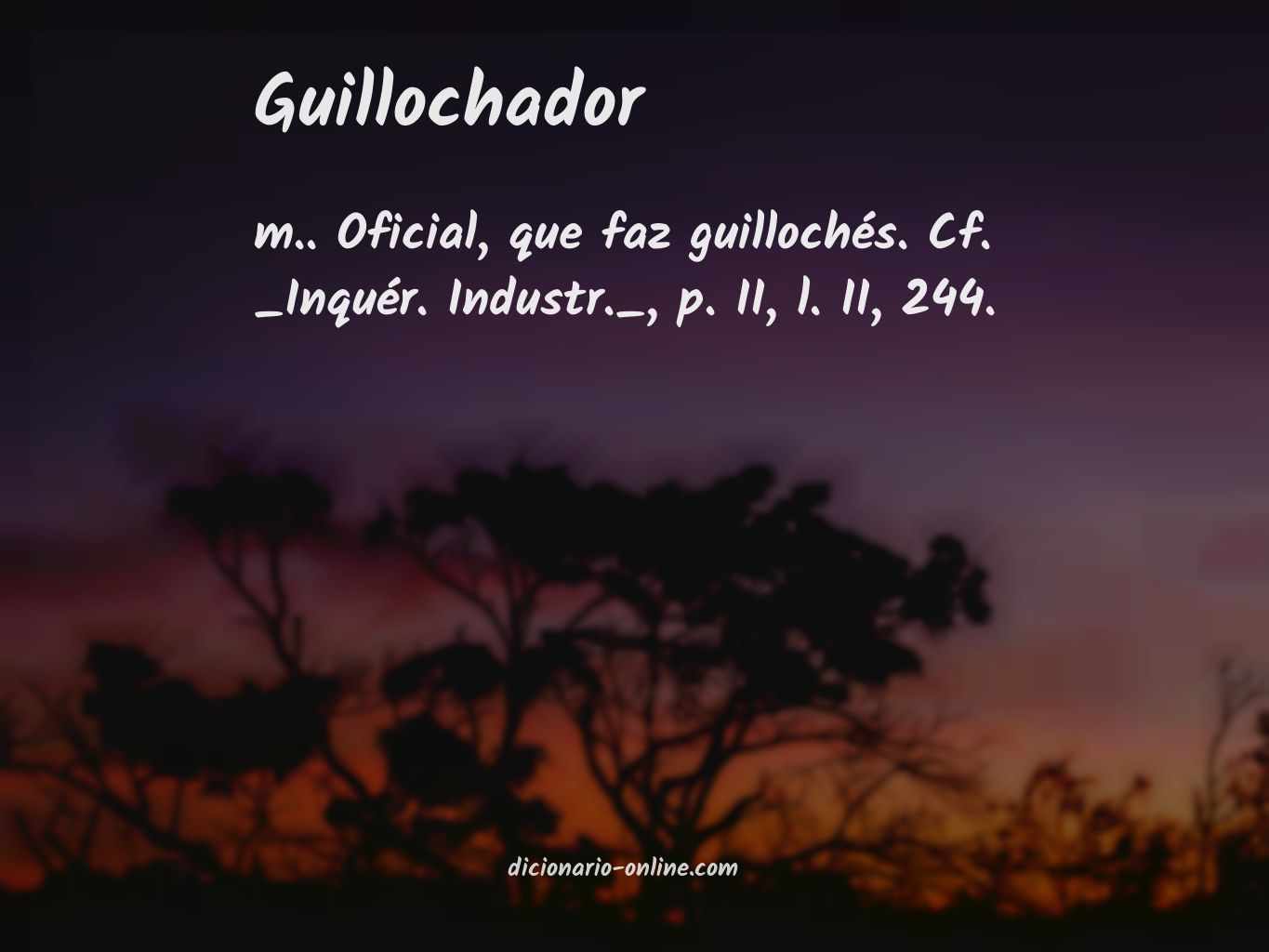 Significado de guillochador