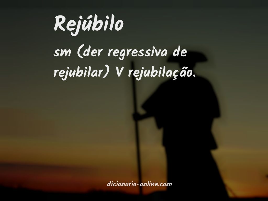 Significado de rejúbilo