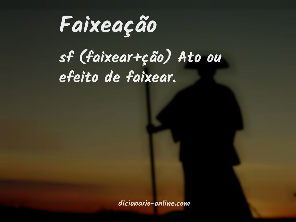 Significado de faixeação