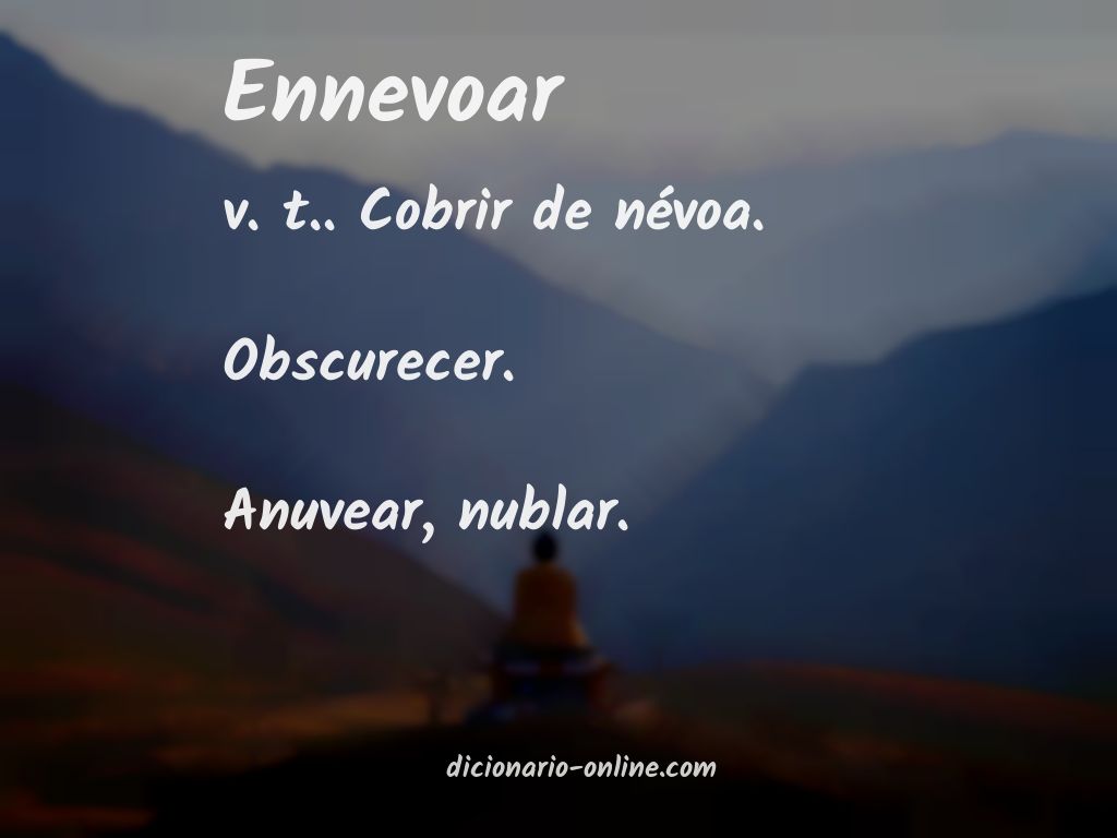 Significado de ennevoar