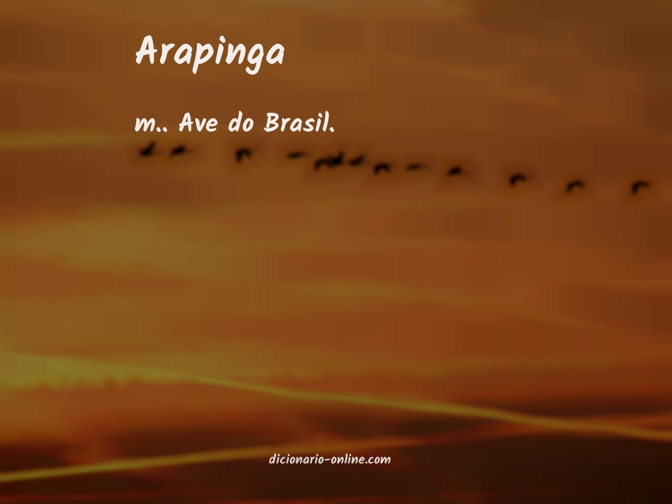 Significado de arapinga