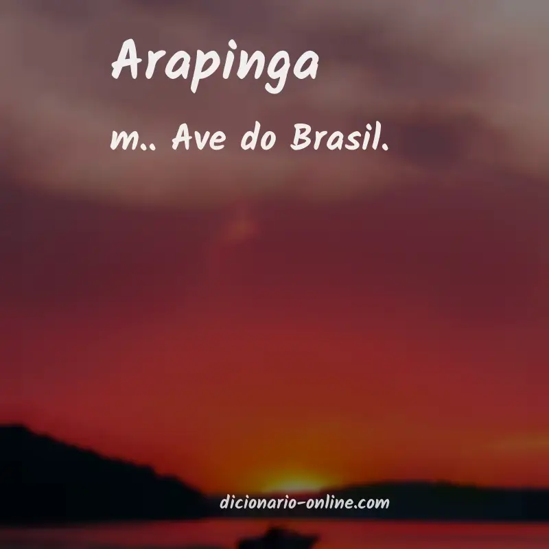 Significado de arapinga
