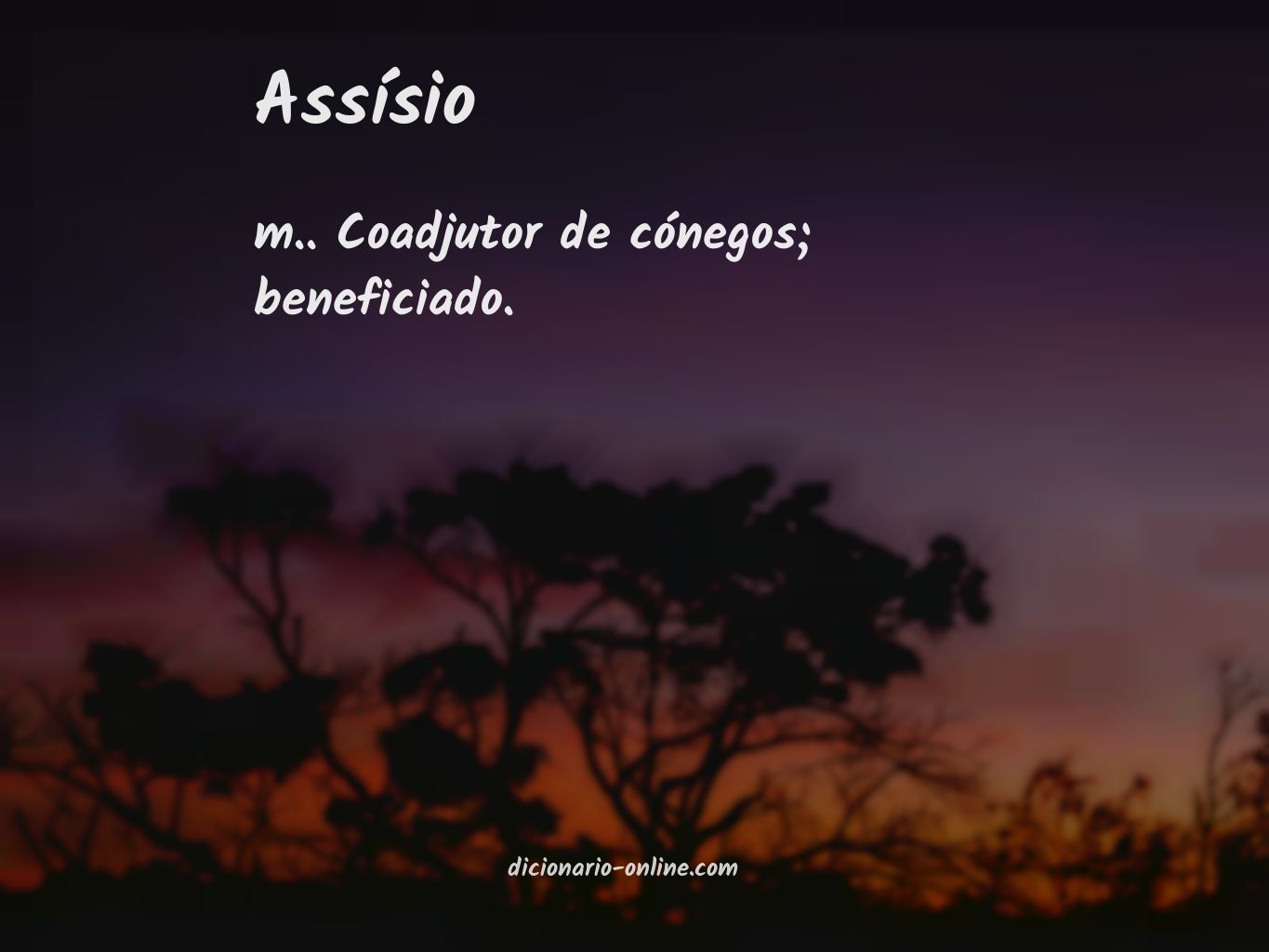 Significado de assísio