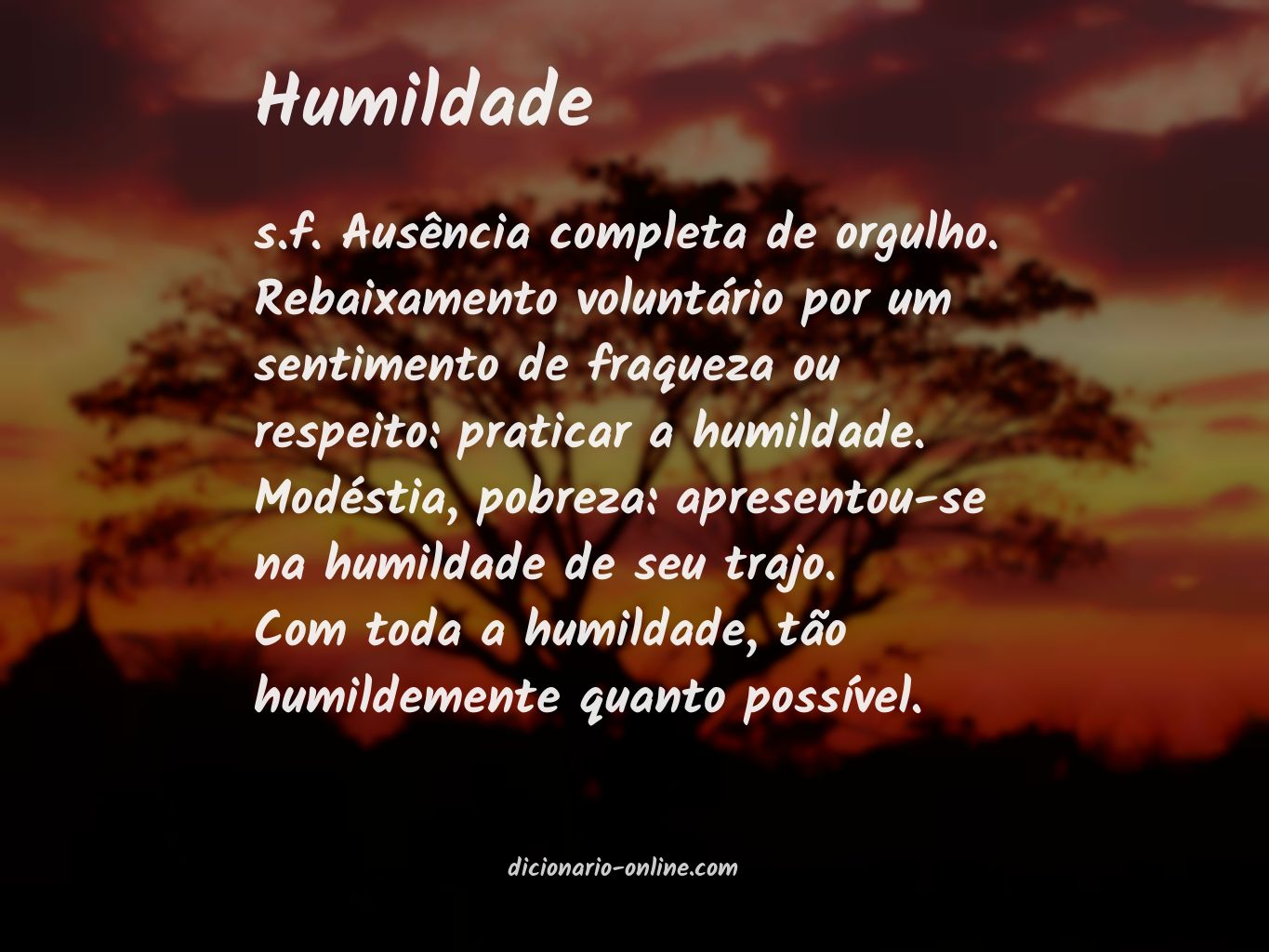 Significado de humildade