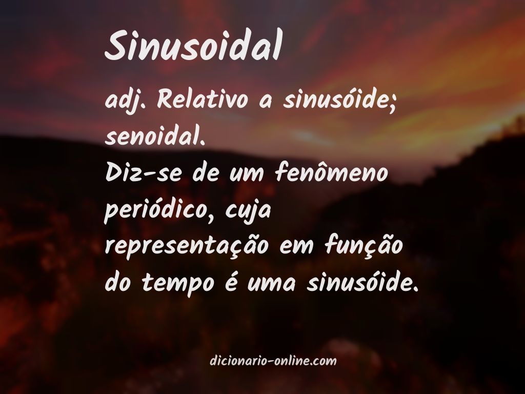 Significado de sinusoidal