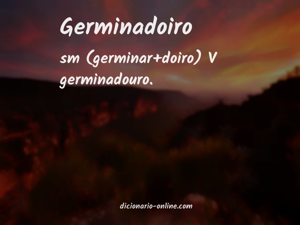 Significado de germinadoiro