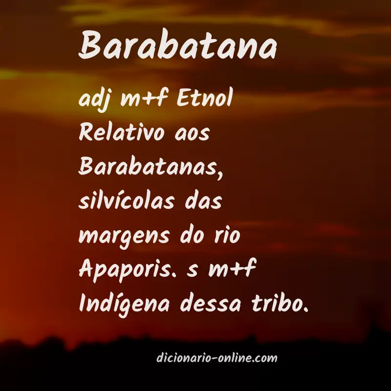 Significado de barabatana