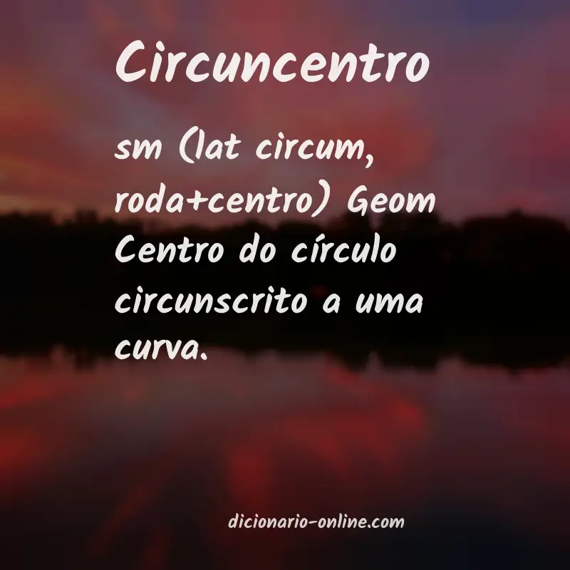 Significado de circuncentro
