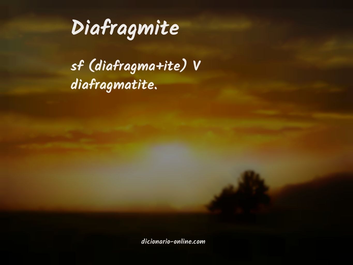 Significado de diafragmite