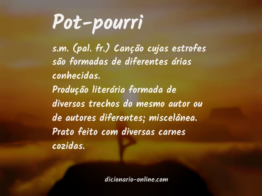 Significado de pot-pourri
