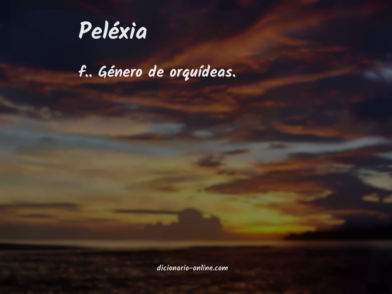 Significado de peléxia