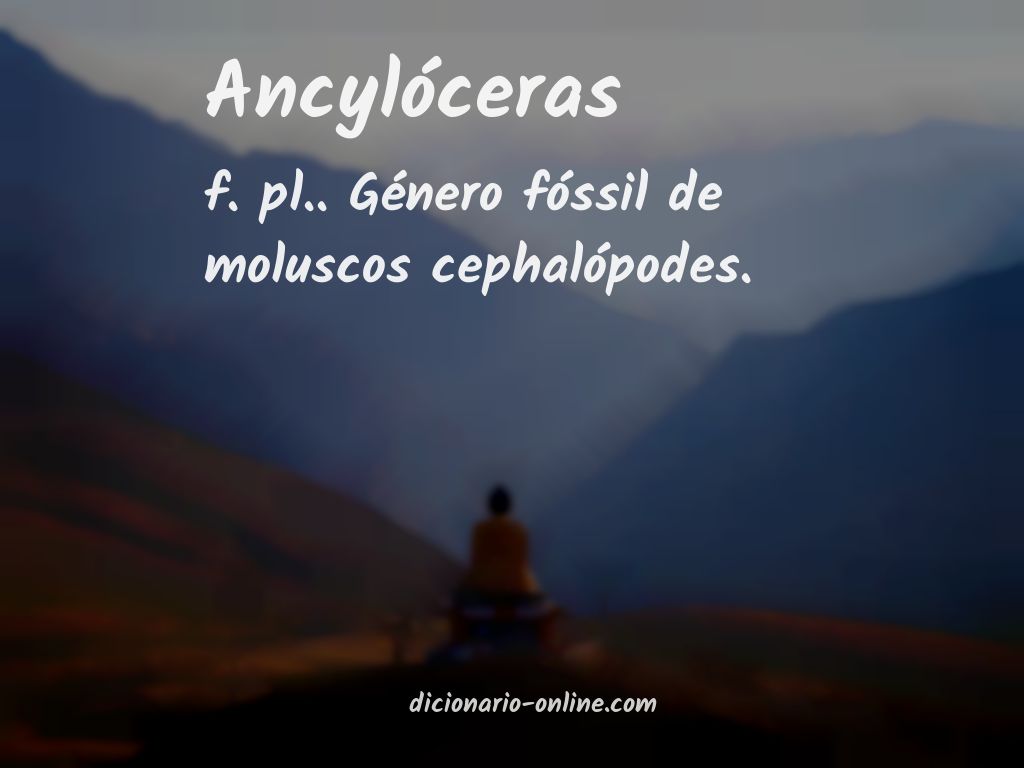 Significado de ancylóceras