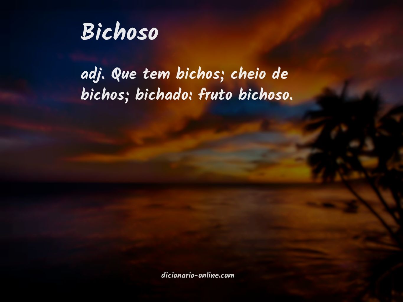 Significado de bichoso