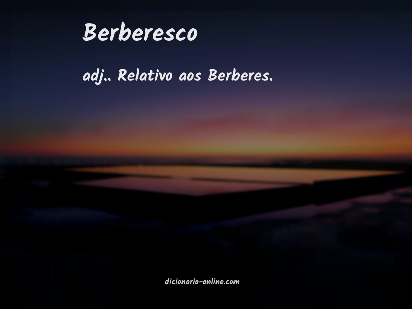 Significado de berberesco