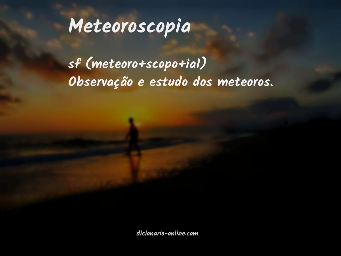Significado de meteoroscopia
