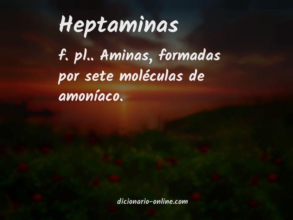 Significado de heptaminas