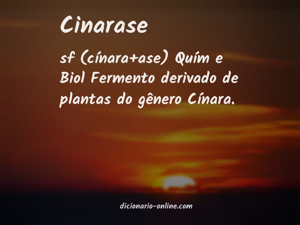 Significado de cinarase