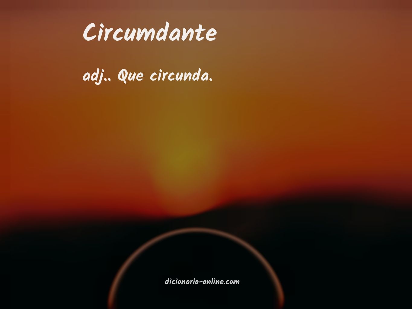 Significado de circumdante