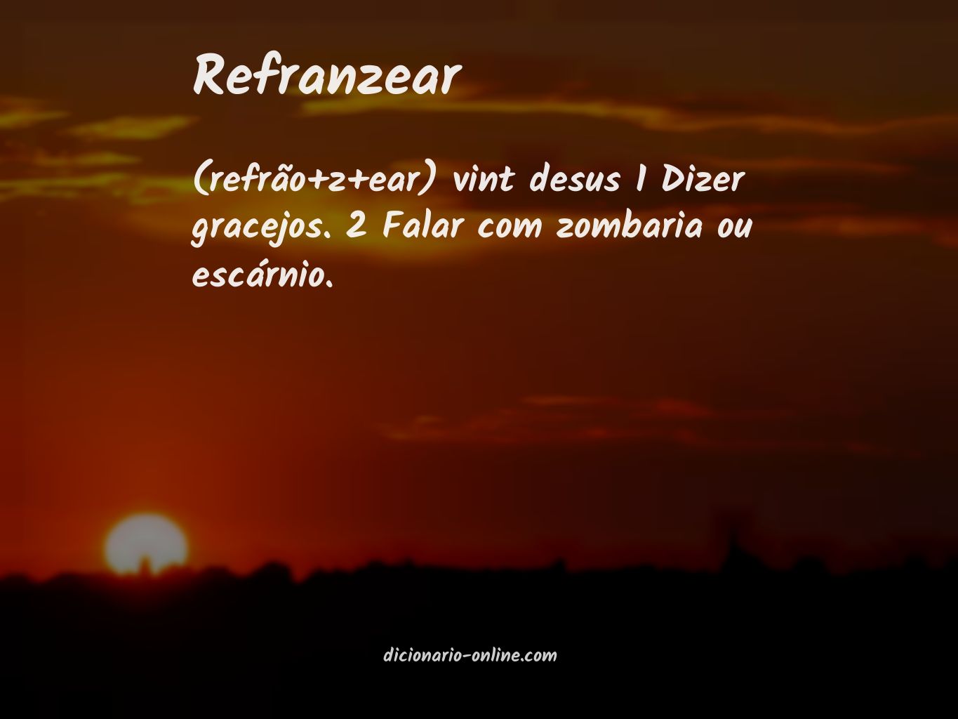 Significado de refranzear