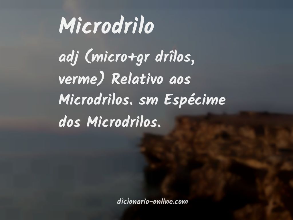 Significado de microdrilo