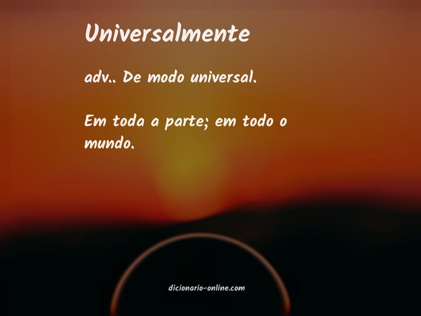 Significado de universalmente