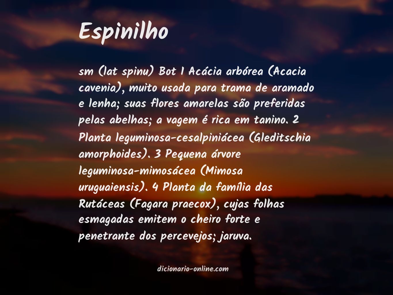 Significado de espinilho