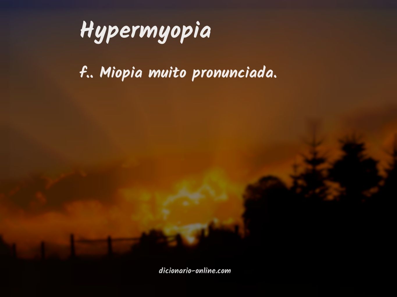 Significado de hypermyopia