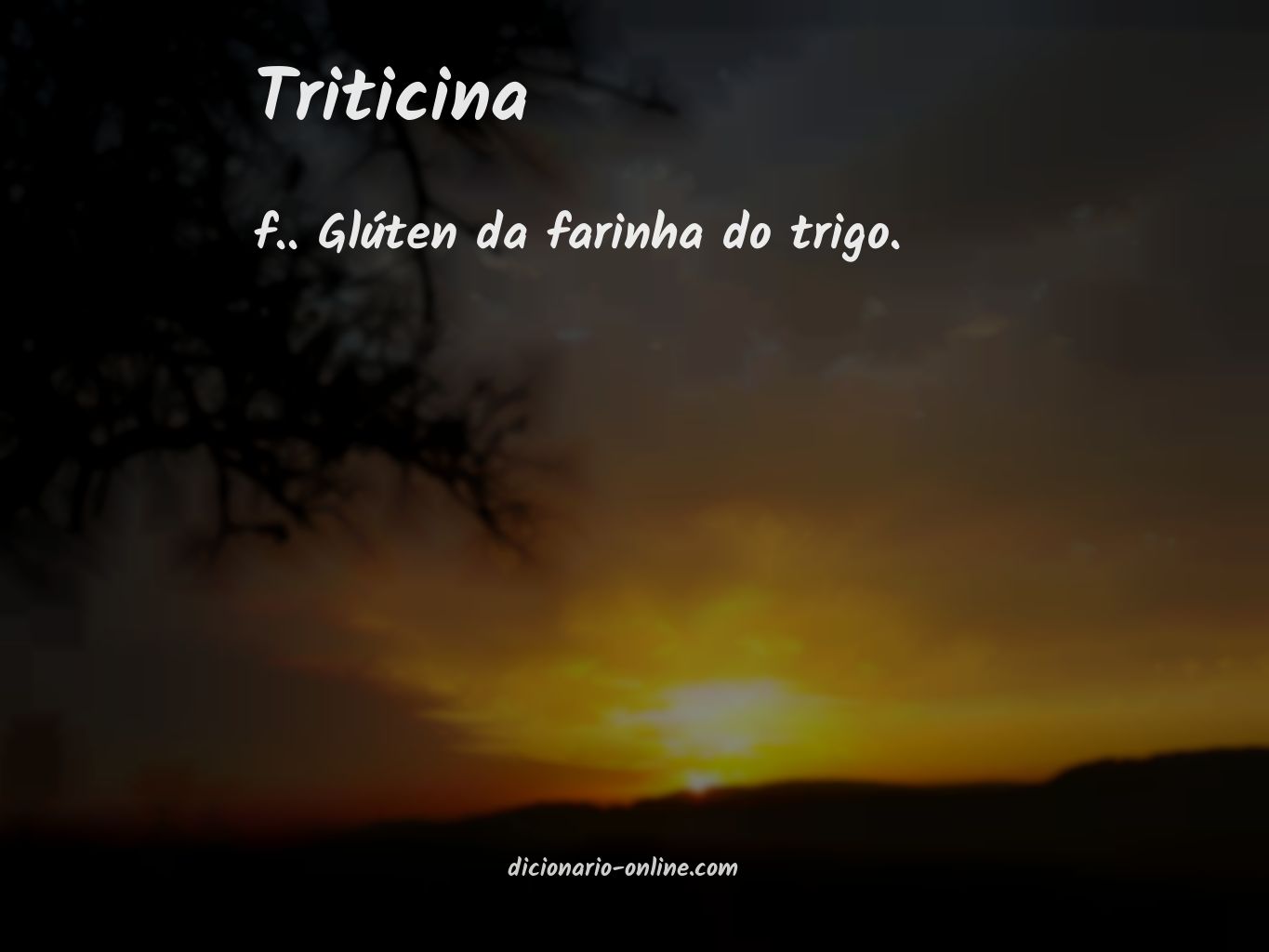 Significado de triticina