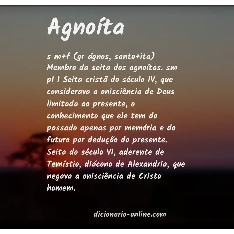 Significado de agnoíta